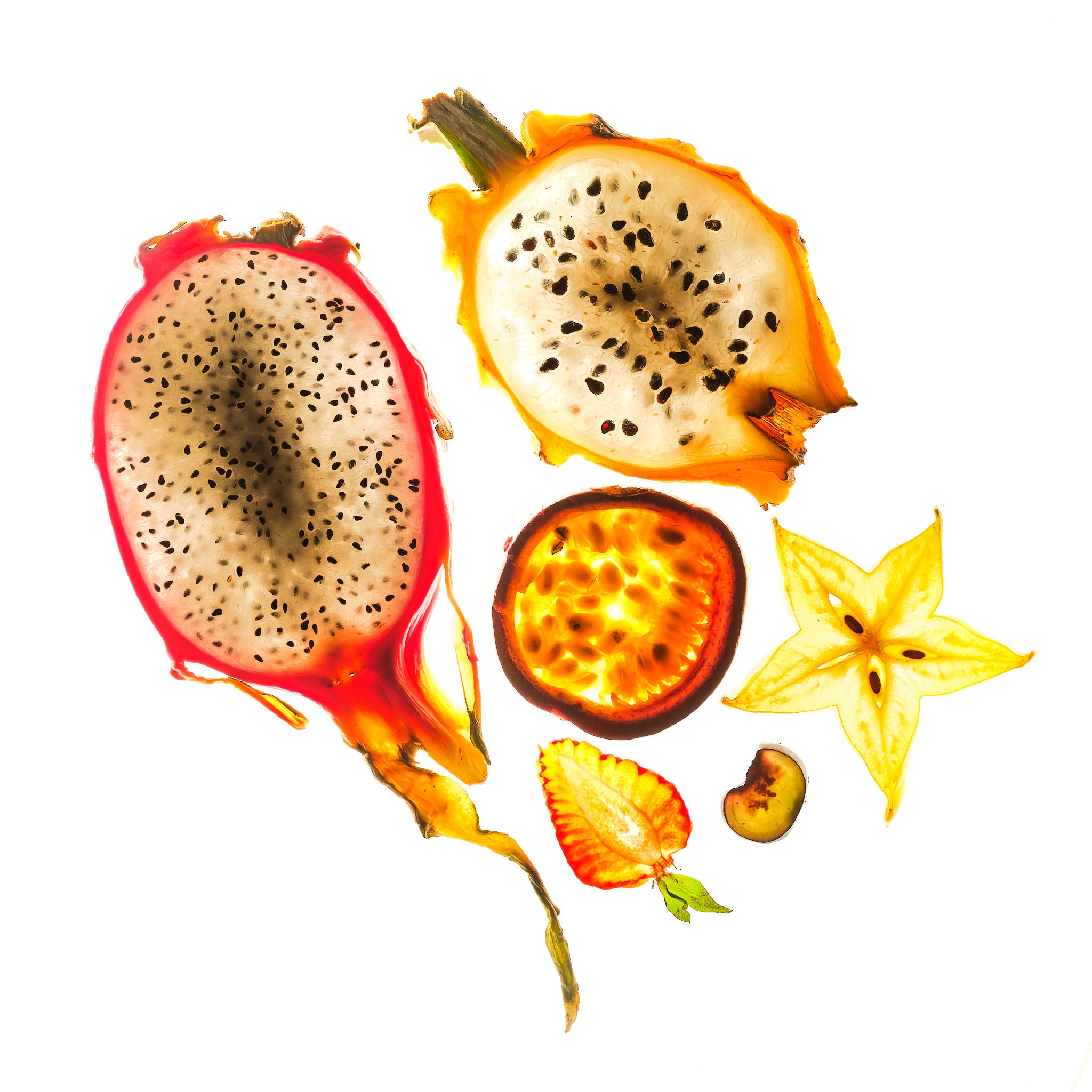 Kristian Dill Photographe Fruit Exotique Pitaya Fraise Goyave Carambole Grenade Passion