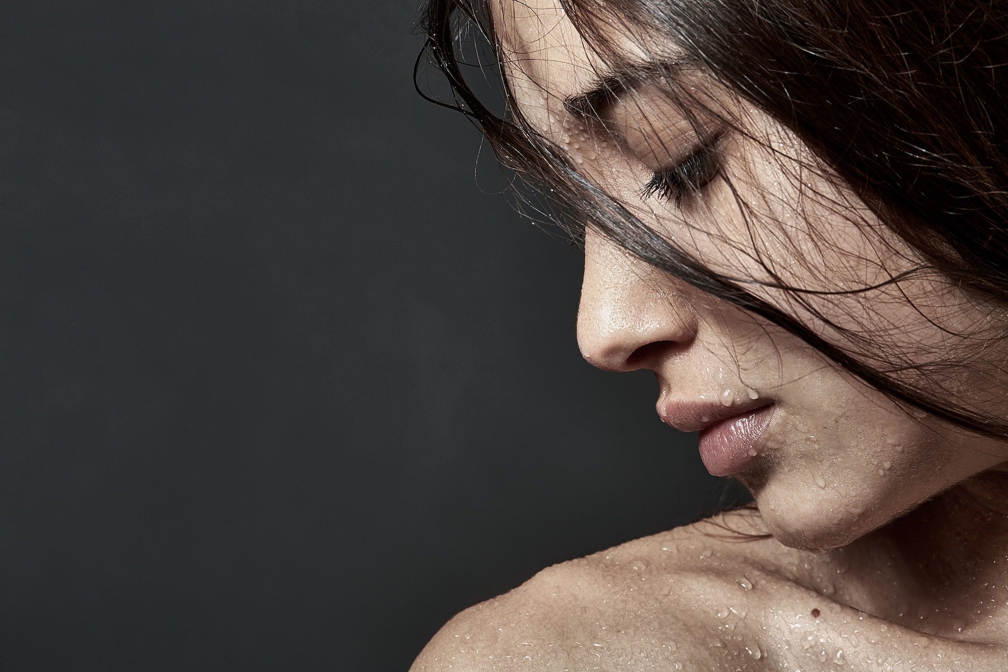 Kristian Dill Photographe Portrait Eau Goutte Profil