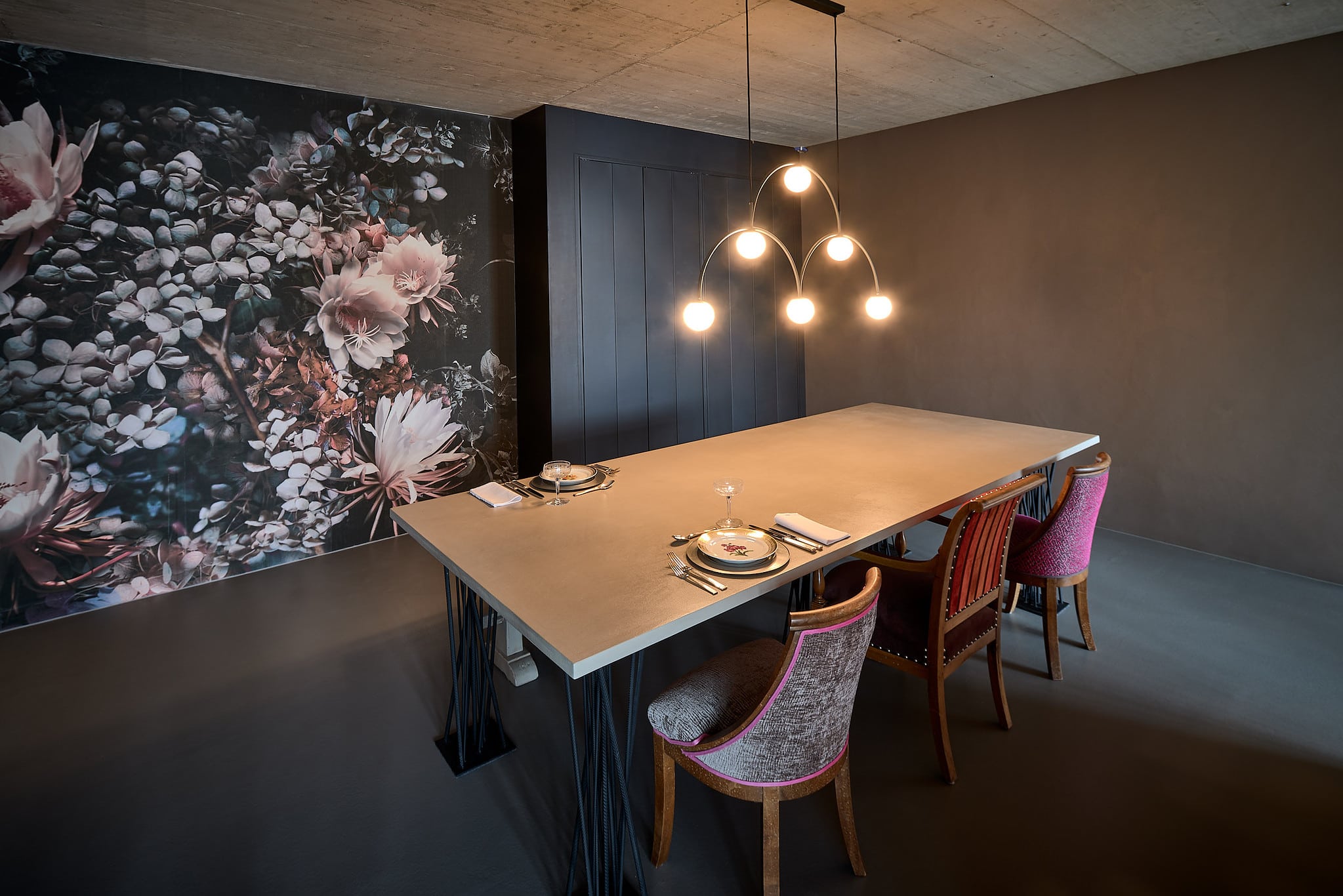 Kristian Dill Photographe Architecture Design Interieur ReForm2 PapierPeint Table Luminaire