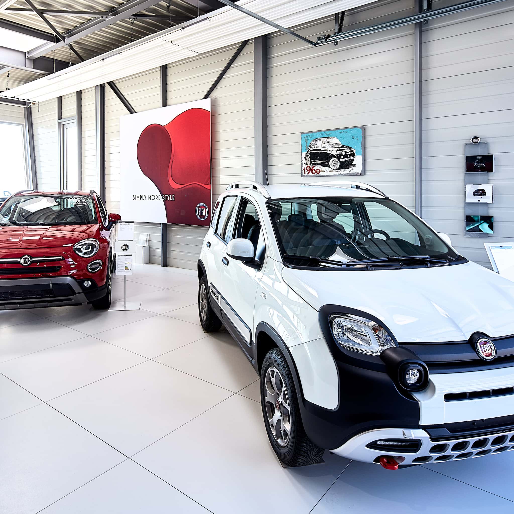 Kristian Dill Photographe Corporate Garage Voiture Fiat Showroom Exposition