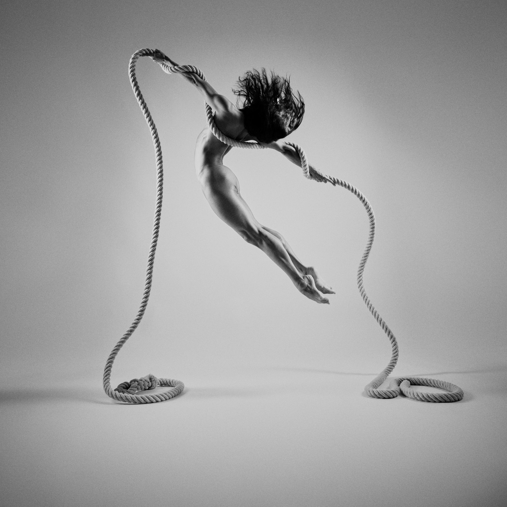 Kristian Dill Photographe Nu Danse Saut Corde Studio