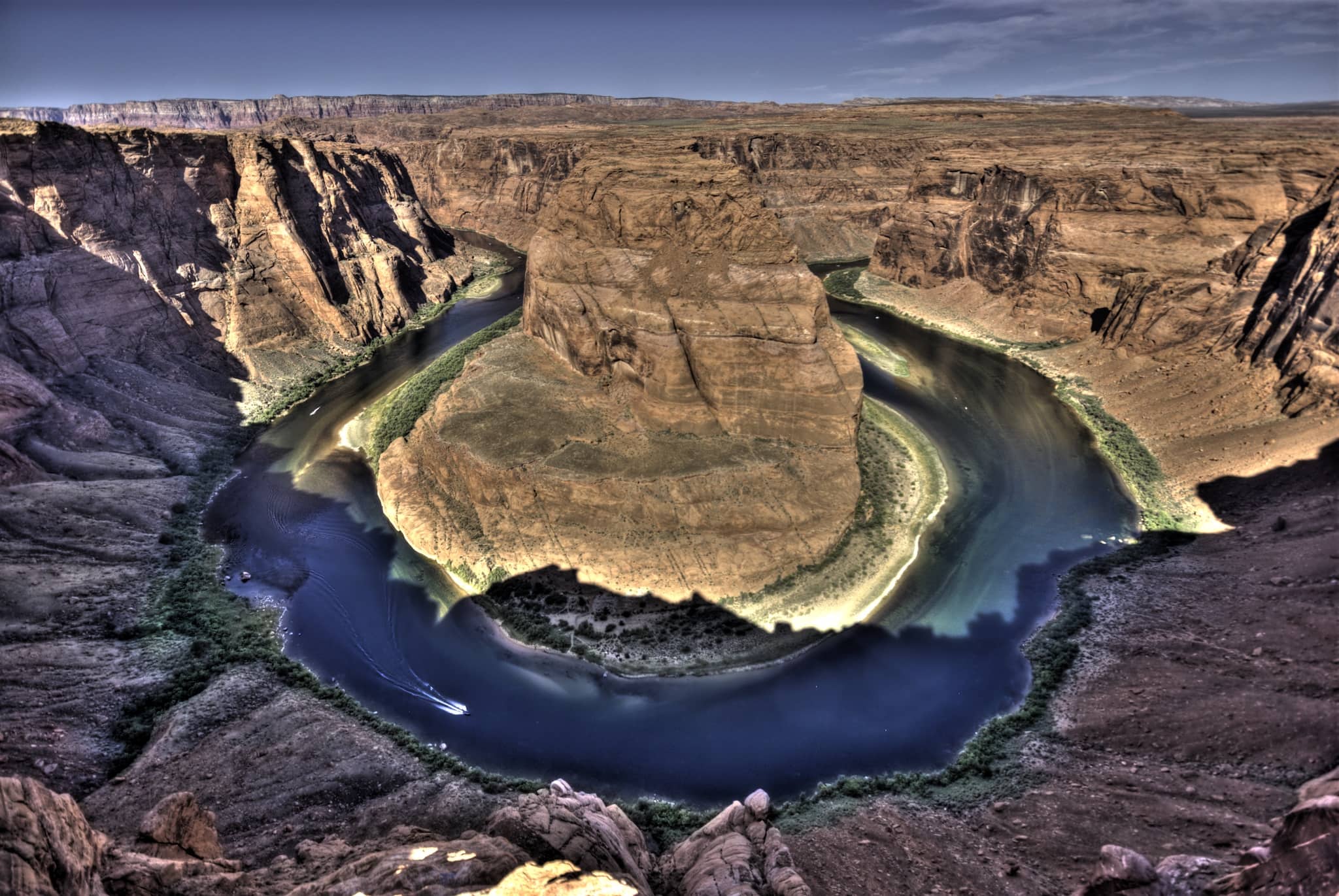 Kristian Dill Photographe Paysage USA Arizona Horseshoe Bend Colorado Riviere Eau Canyon Violet Ocre Orange