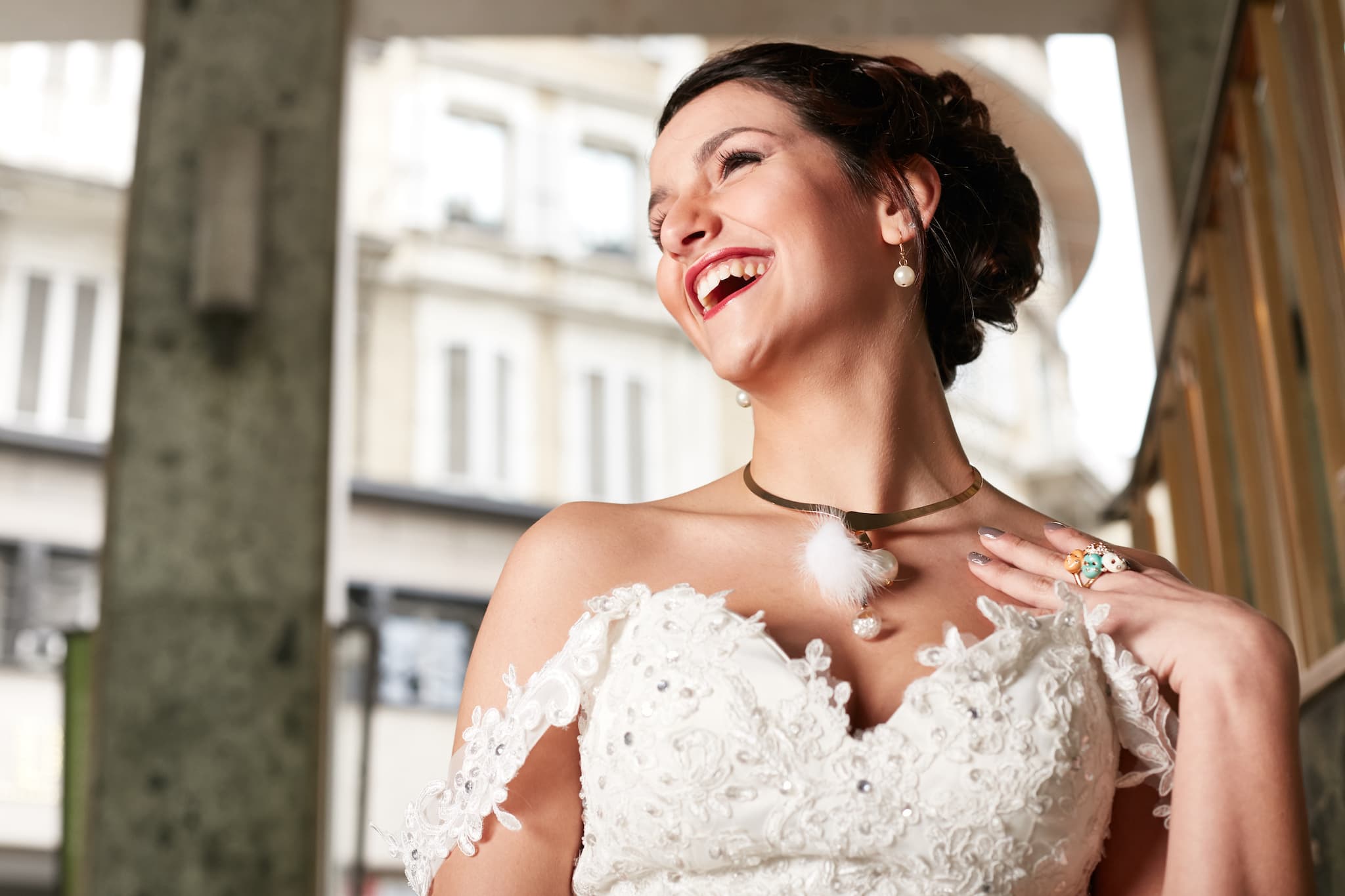 Kristian Dill Photographe Mariage Wedding Mariée Rire